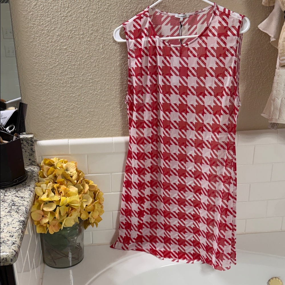 We Wore What Dress Mesh a line XL NEW with Tags